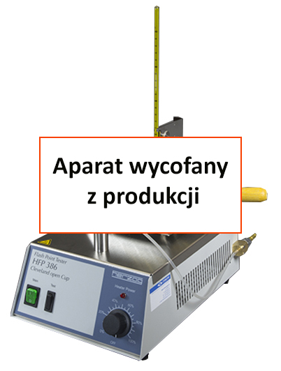 Cleveland HFP 386 Półautomatyczny aparat do oznaczania temperatury zapłonu i palenia wg metody Cleveland’a