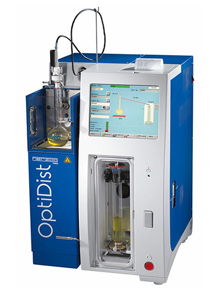 OptiDist Automatyczny aparat do oznaczania składu frakcyjnego produktów naftowych metodą destylacji normalnej